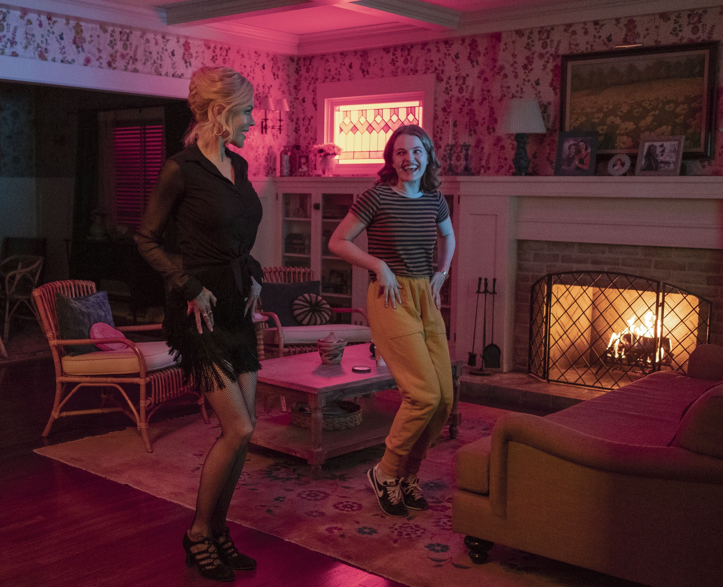 nicole kidman as angie dickinson, jo ellen pellman as emma in the prom