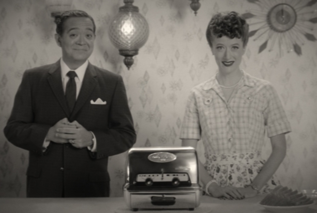 the man and woman in the commercials in wandavision