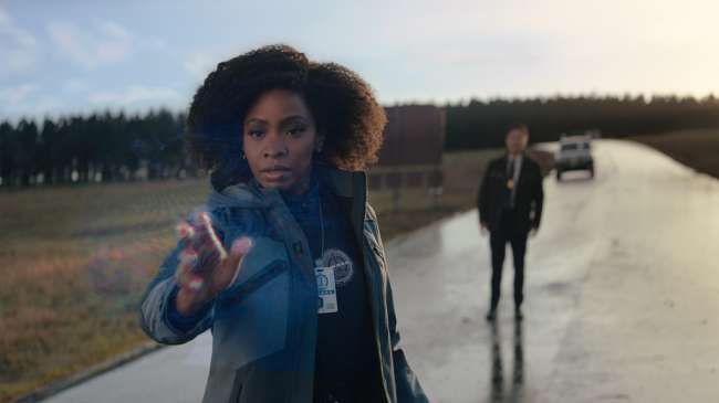 monica rambeau attempts to break wanda's barrier in episode 4 of wandavision