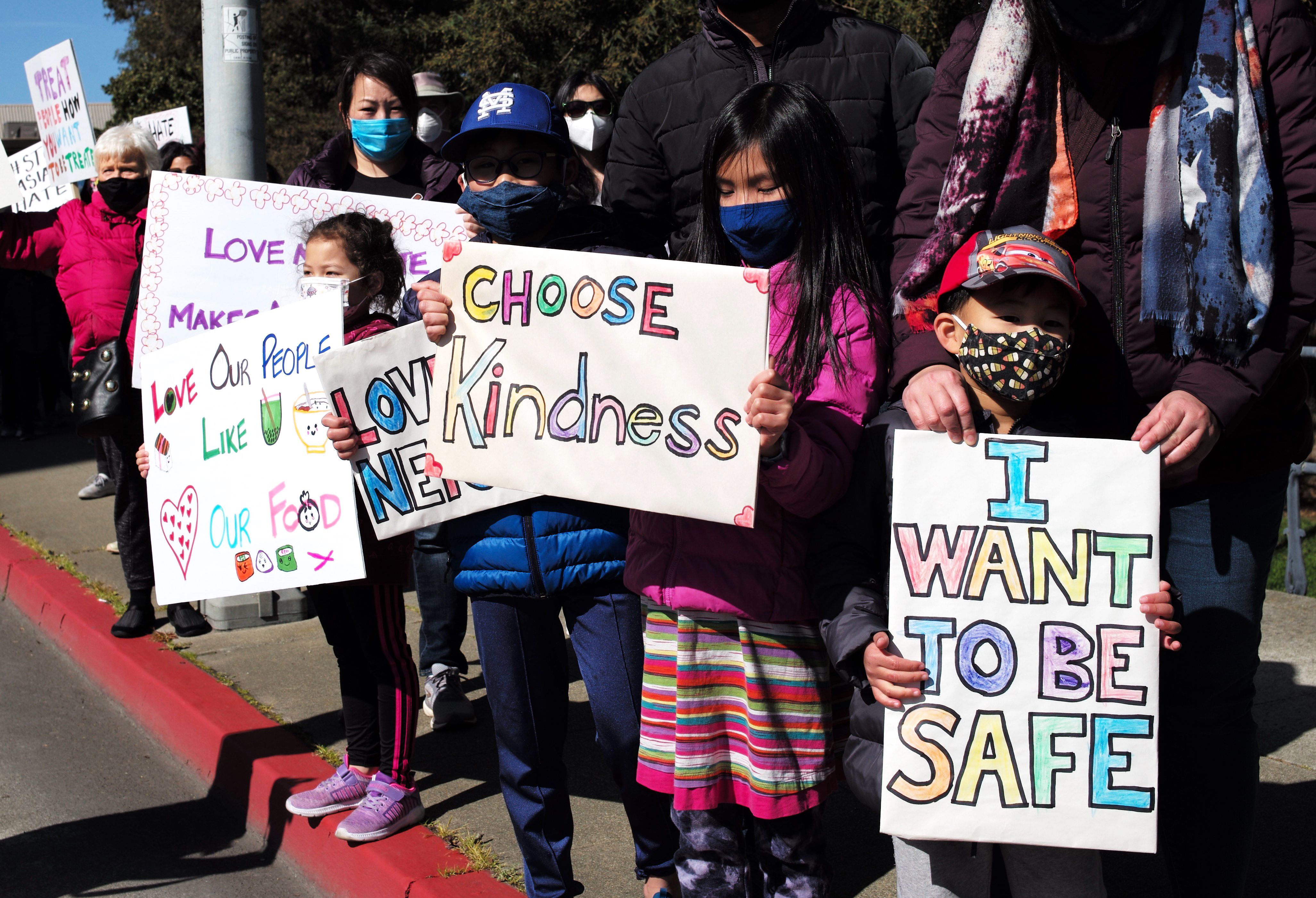 anti asian hate crime rally