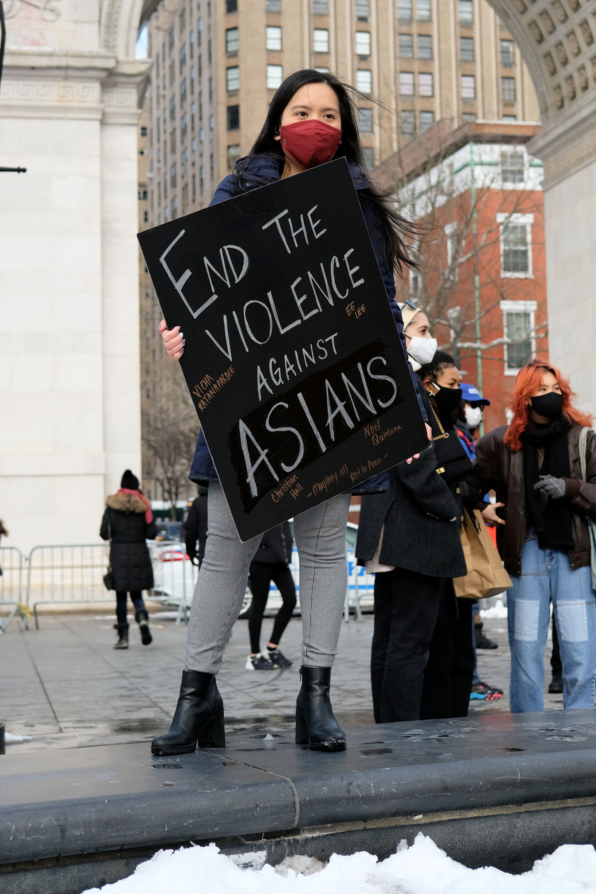 anti asian hate crime rally