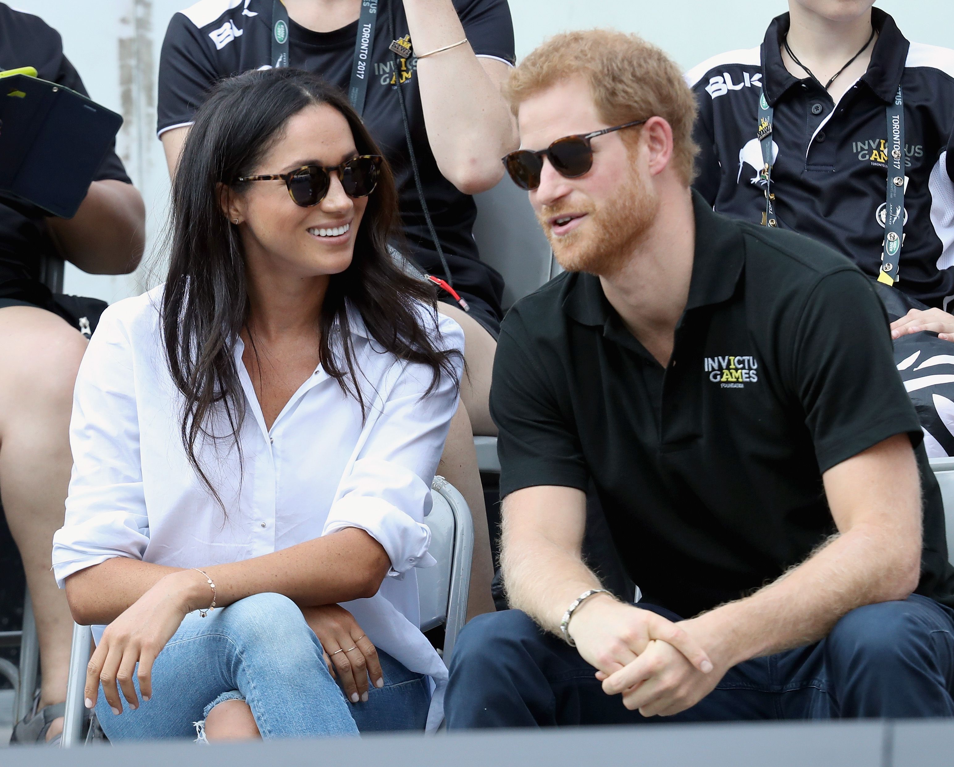 prince harry and meghan markle at the invictus games