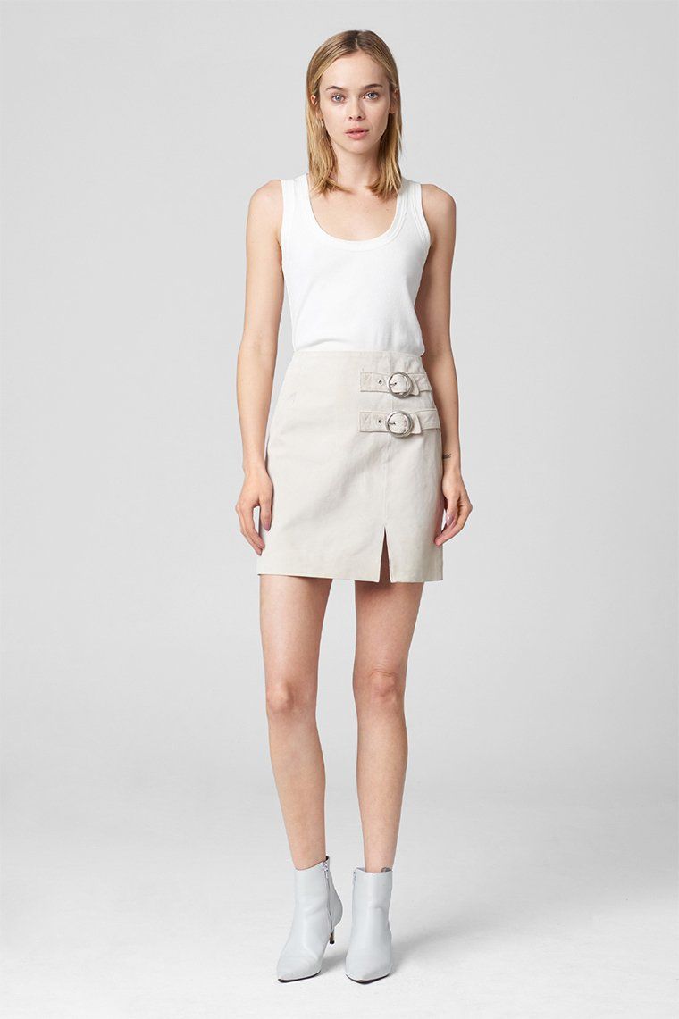Blank NYC White Sand Skirt