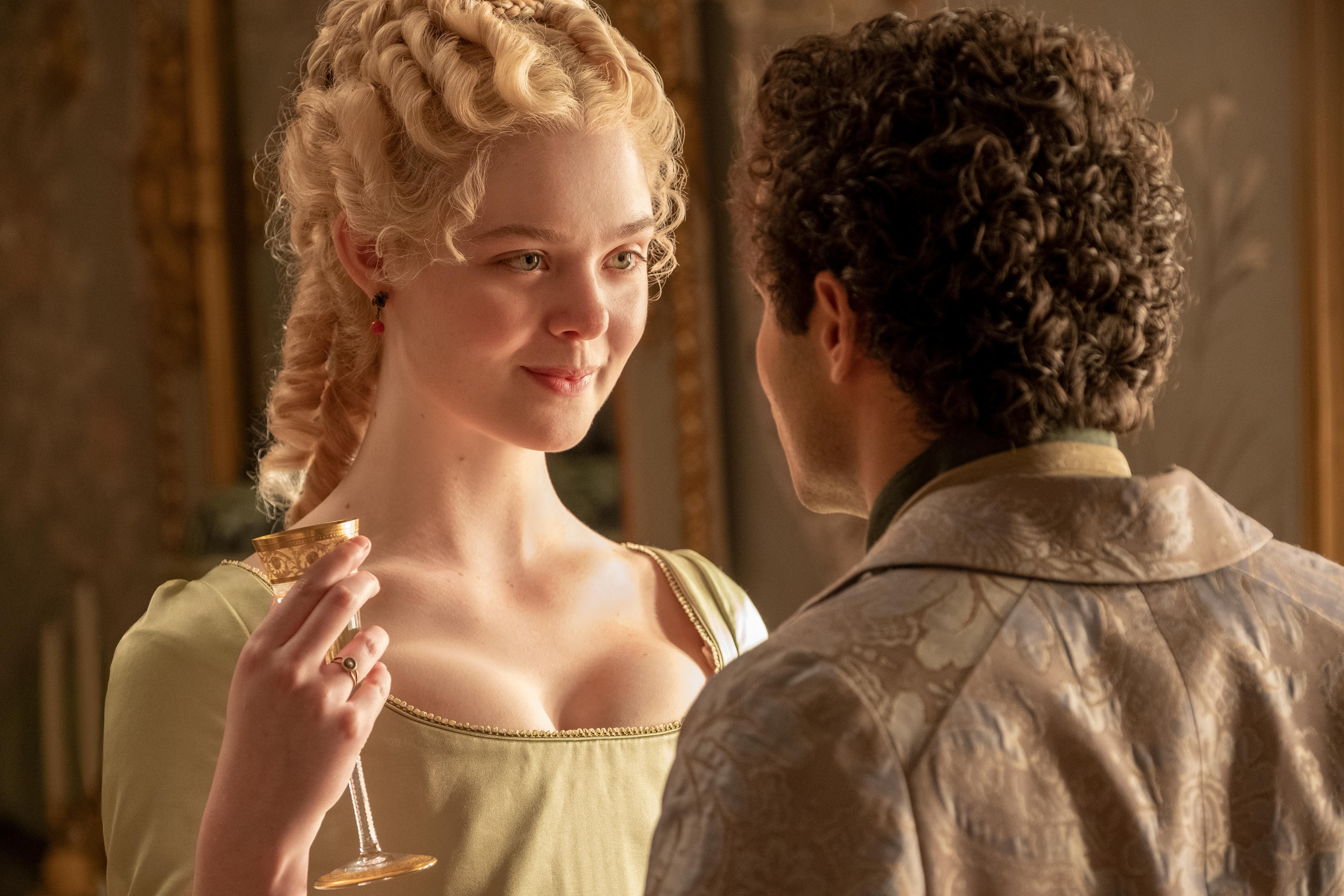 the great parachhute episode 106 peter has a new lease on life after his near death experience he is open to catherine’s progressive ideas of introducing art and science to court and wants to focus on an heir orlo tries to figure out who poisoned peter and faces demons of his own catherine elle fanning and leo sebastian de souza, shown photo by ollie uptonhulu