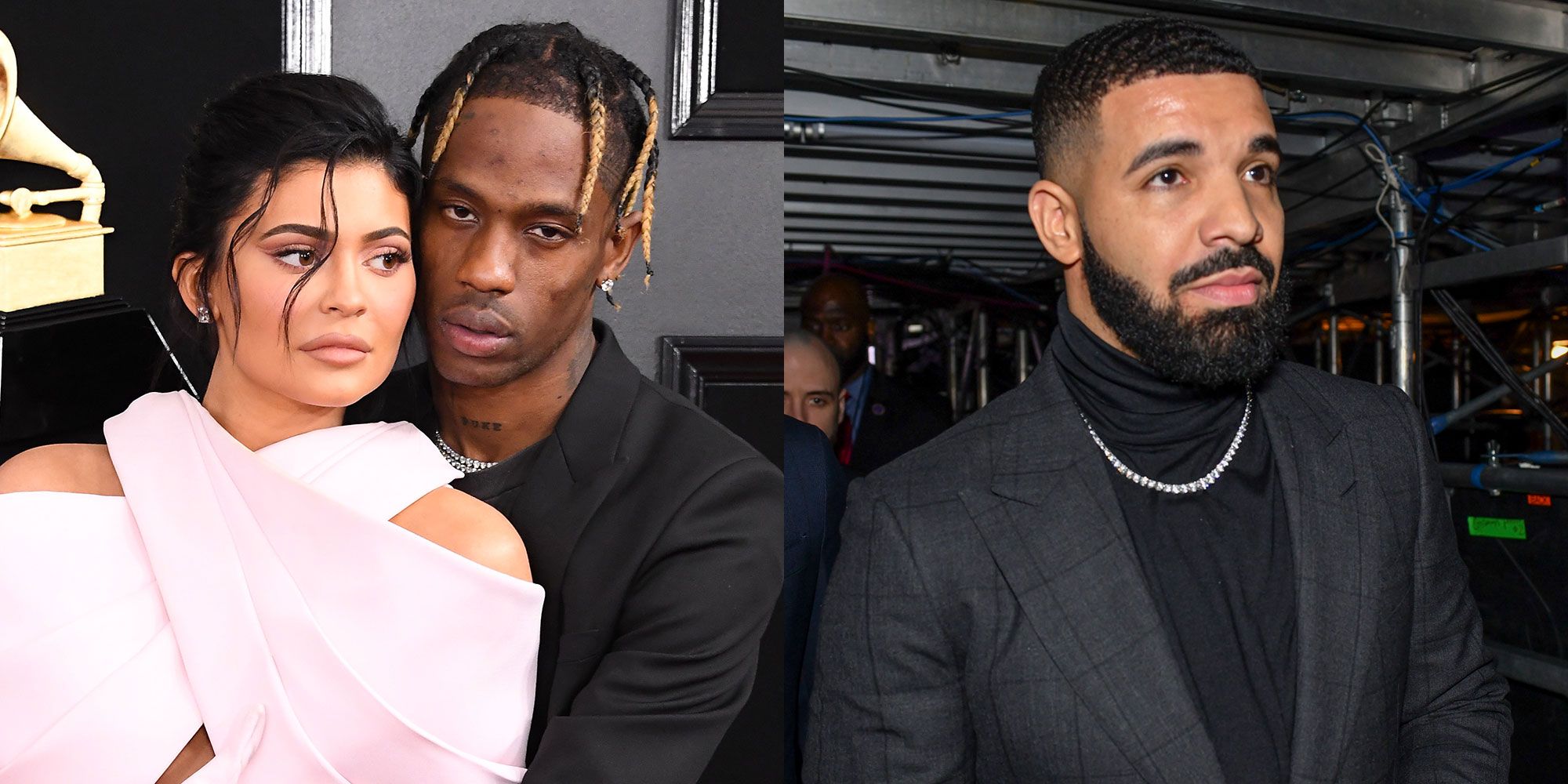 Kylie Jenner, Travis Scott, and Drake Kylie Jenner, Travis Scott, and Drake